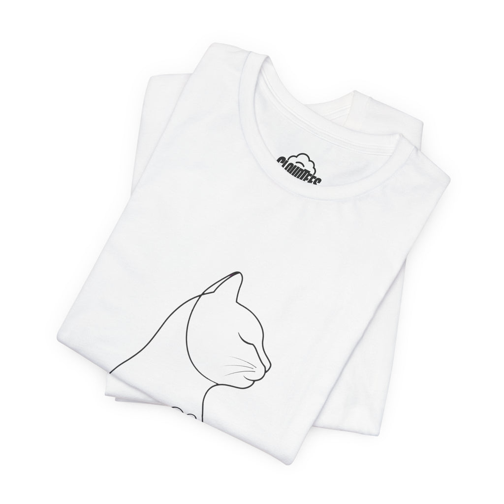 Cat People Minimalist Graphic T-Shirt