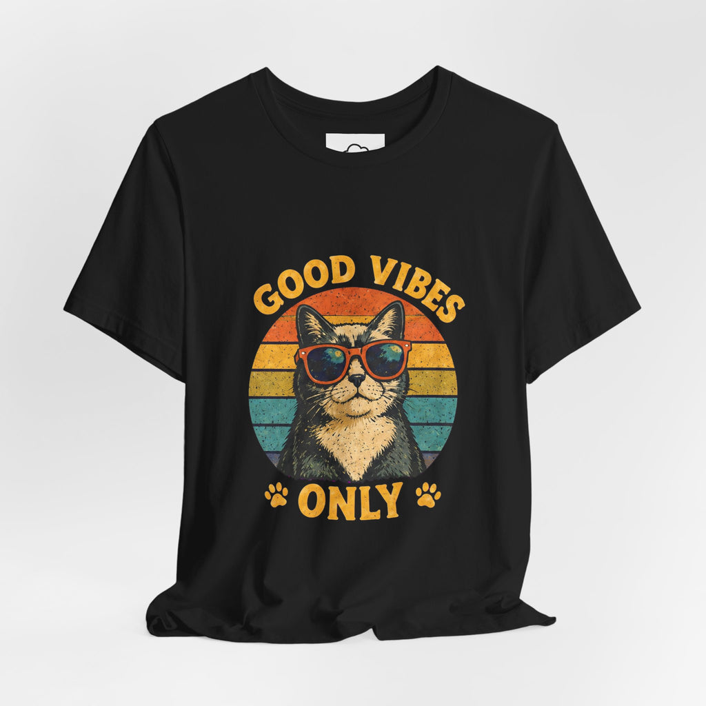 Good Vibes Only Cat Graphic Tee