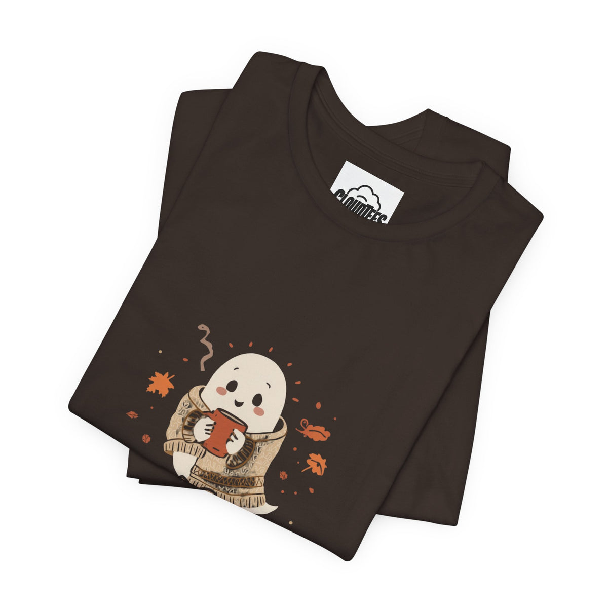 Boo & Brew Ghost Halloween T-Shirt | Cute Spooky Coffee Lover Tee