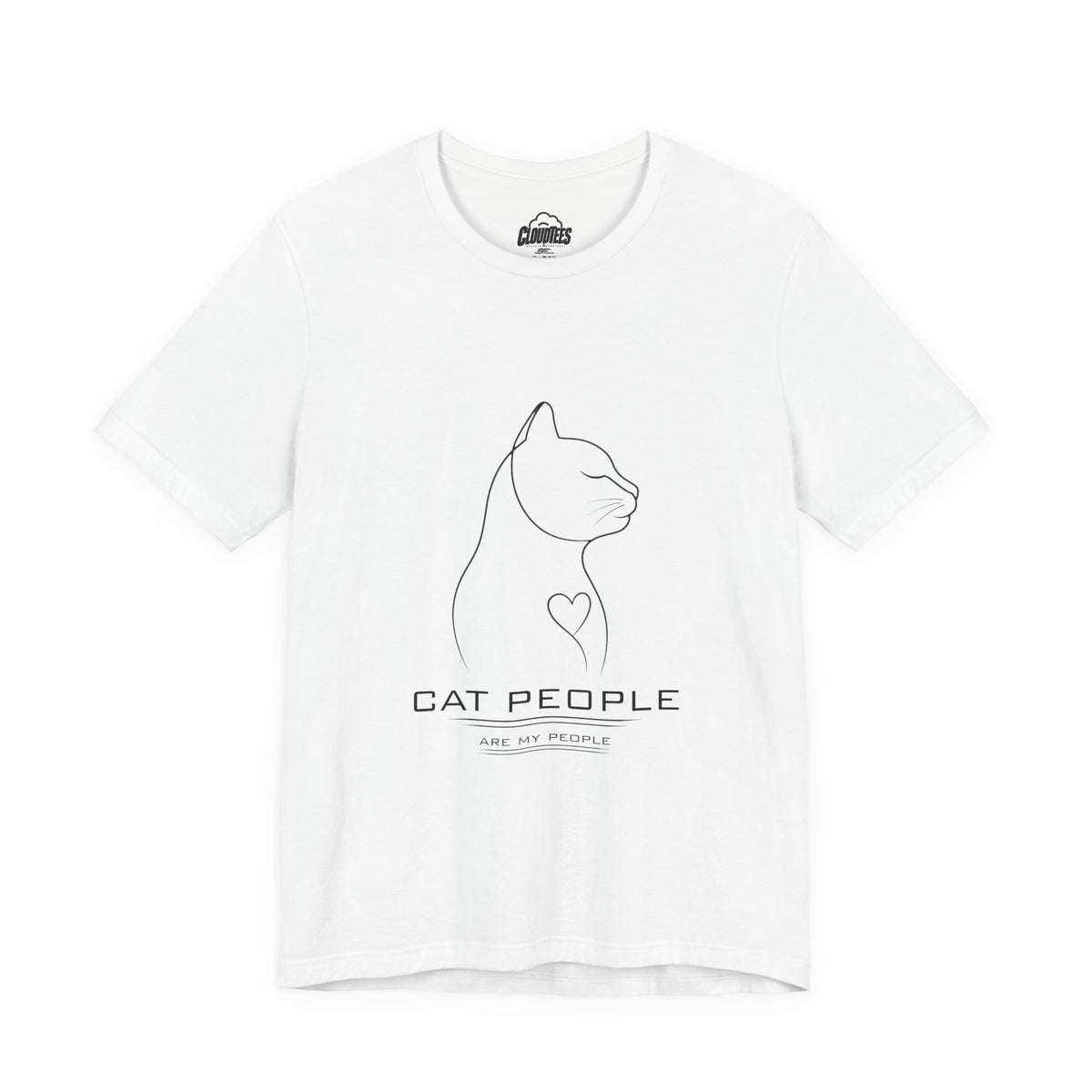 Cat People Minimalist Graphic T-Shirt