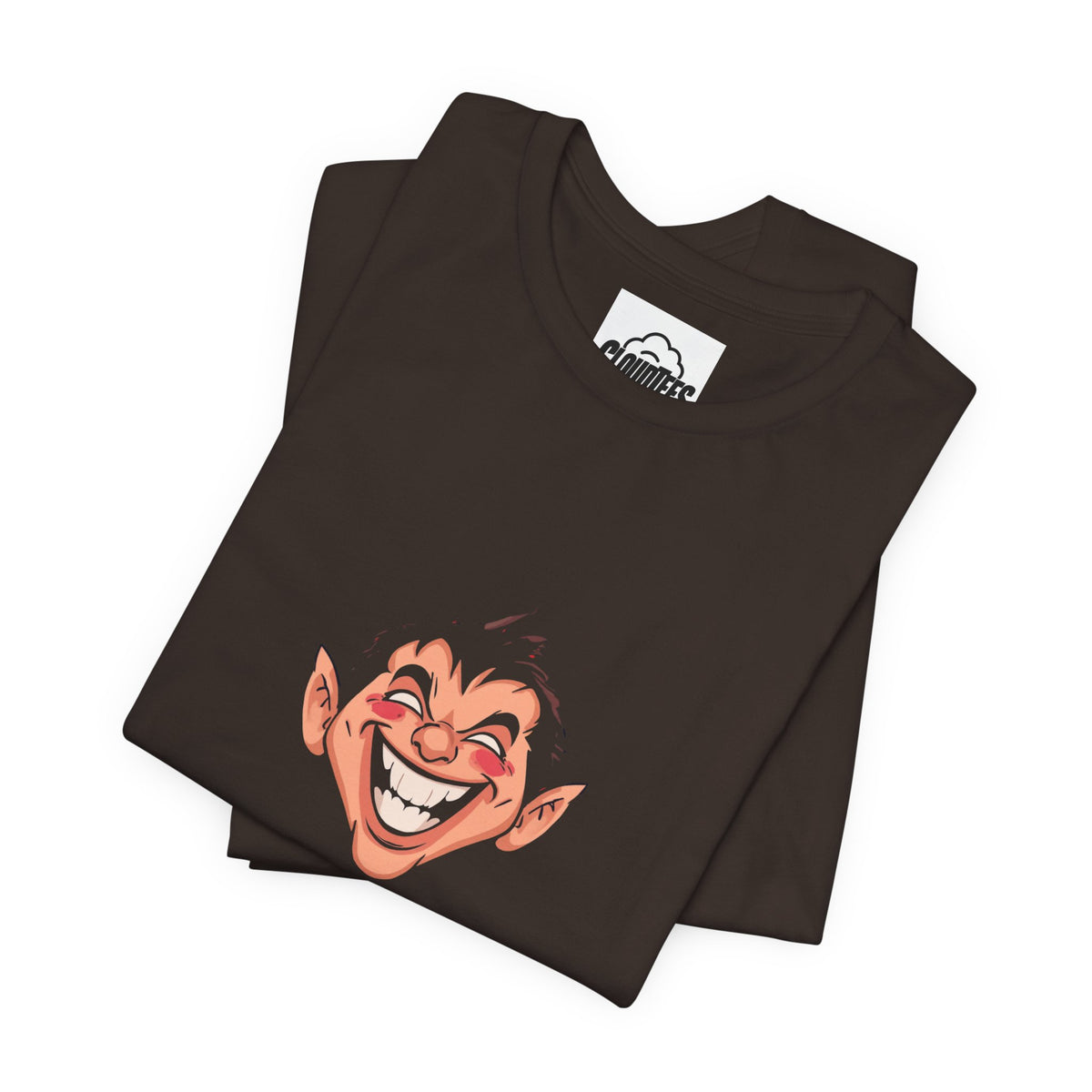 Retro Spooky Face Halloween T-Shirt | Vintage Black Halloween Tee