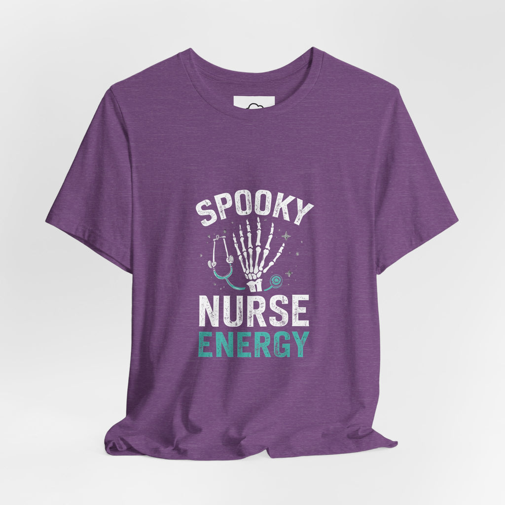 Spooky Nurse Halloween T-Shirt | Orange Halloween Medical Tee