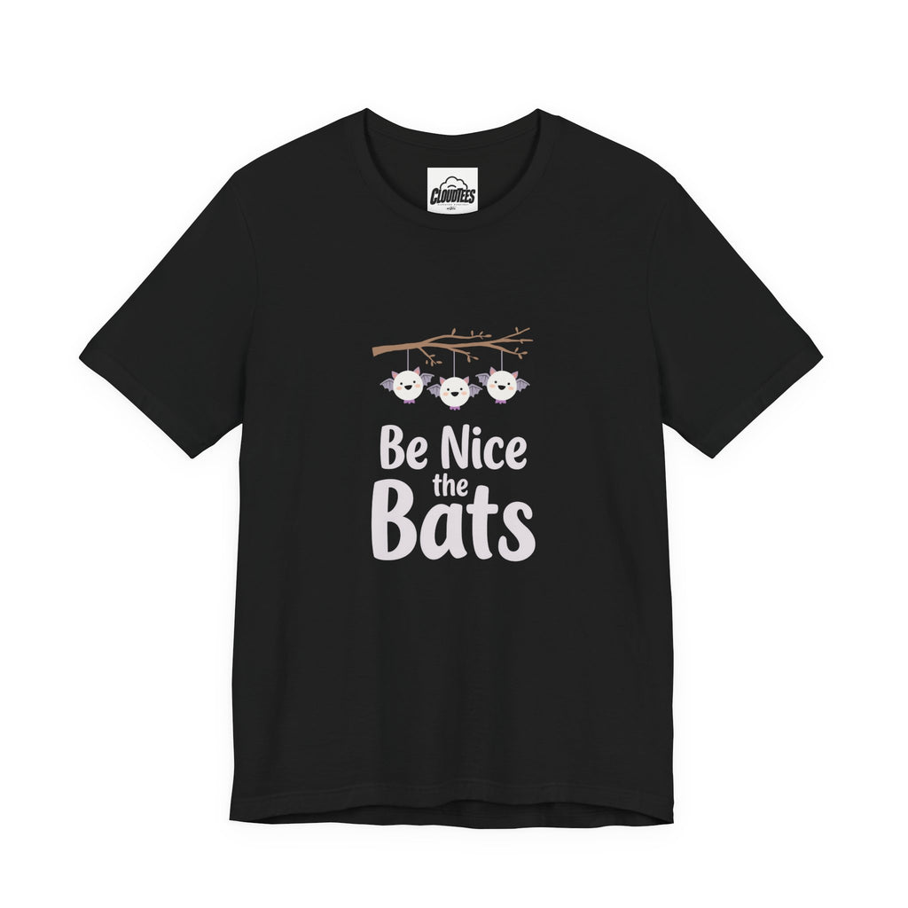 Be Nice to the Bats Halloween Bat T-Shirt