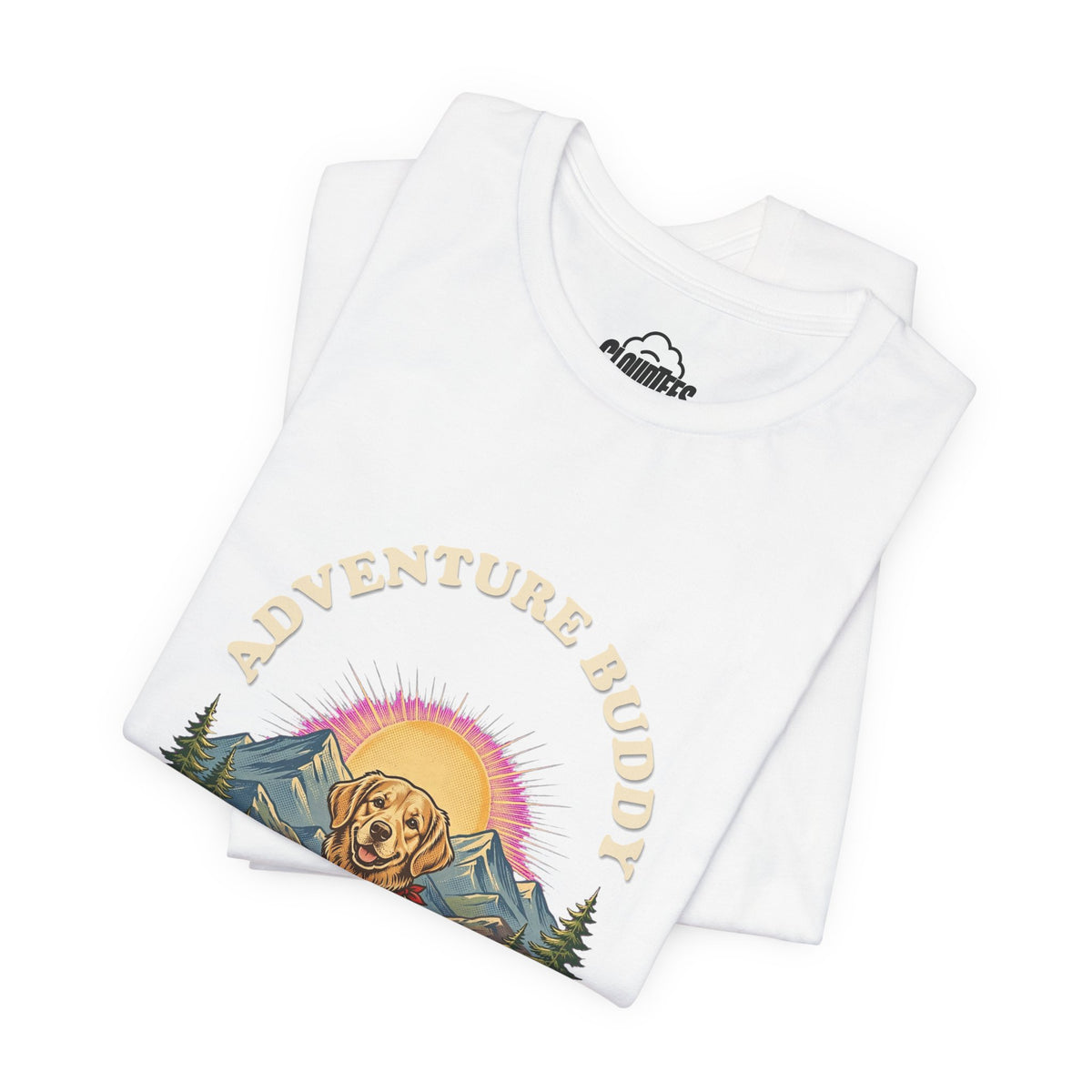 Adventure Buddy Golden Retriever Camping T-Shirt