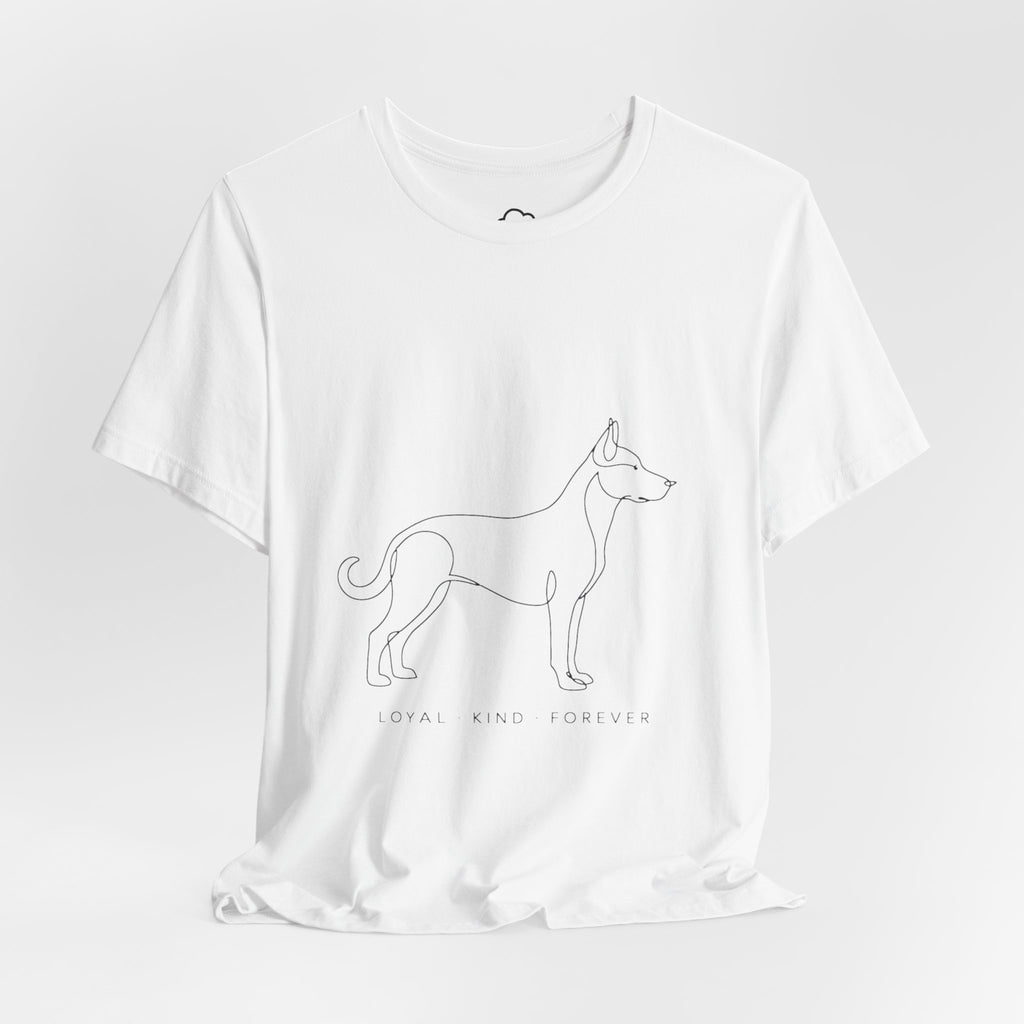 Great Dane Minimalist Dog Line Art T-Shirt