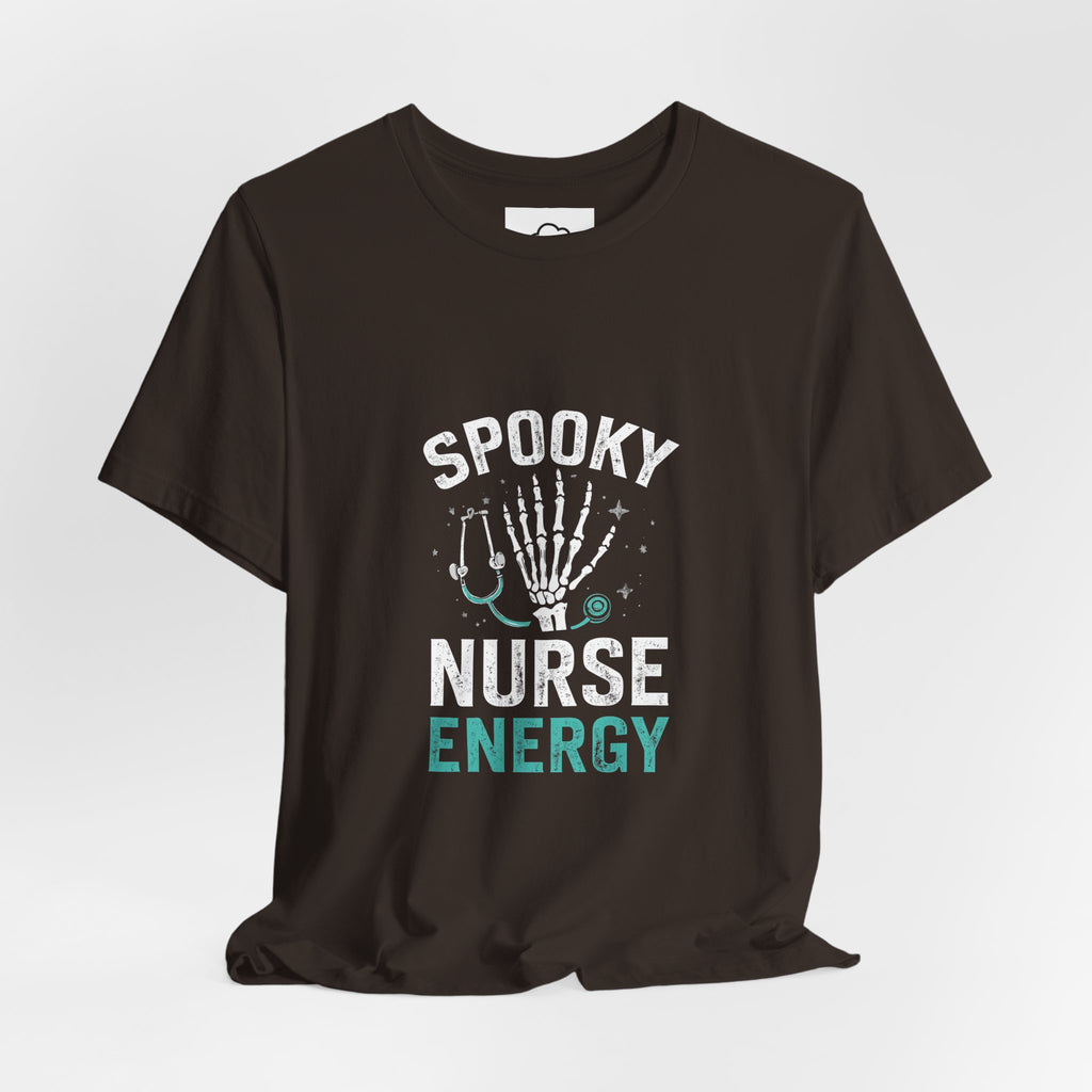 Spooky Nurse Halloween T-Shirt | Orange Halloween Medical Tee