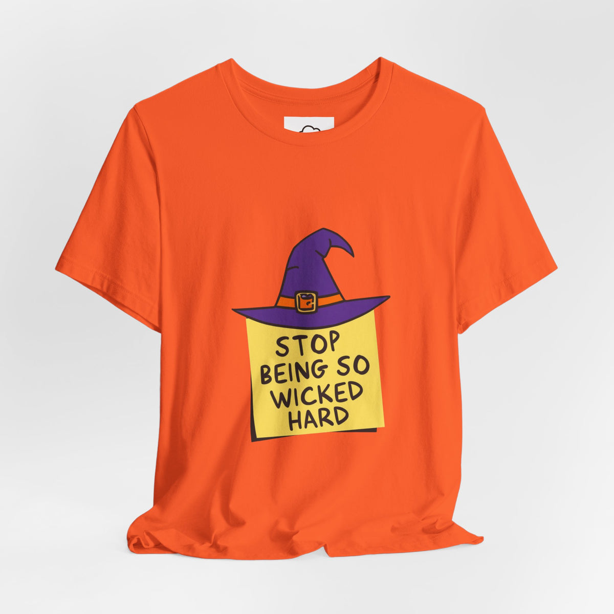 Witchy Vibes Halloween T-Shirt | Purple Witch Hat Cute Spooky Tee