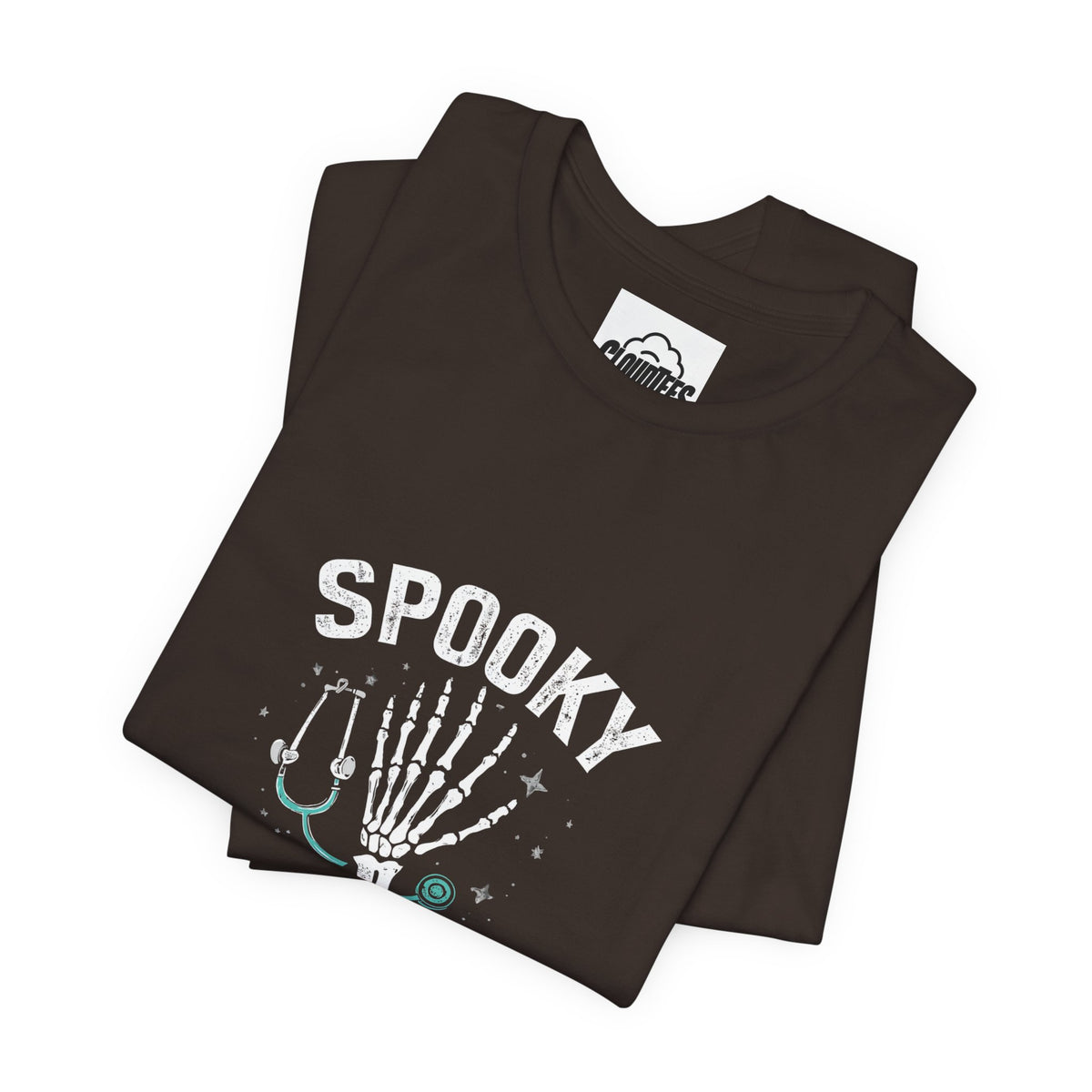 Spooky Nurse Halloween T-Shirt | Orange Halloween Medical Tee