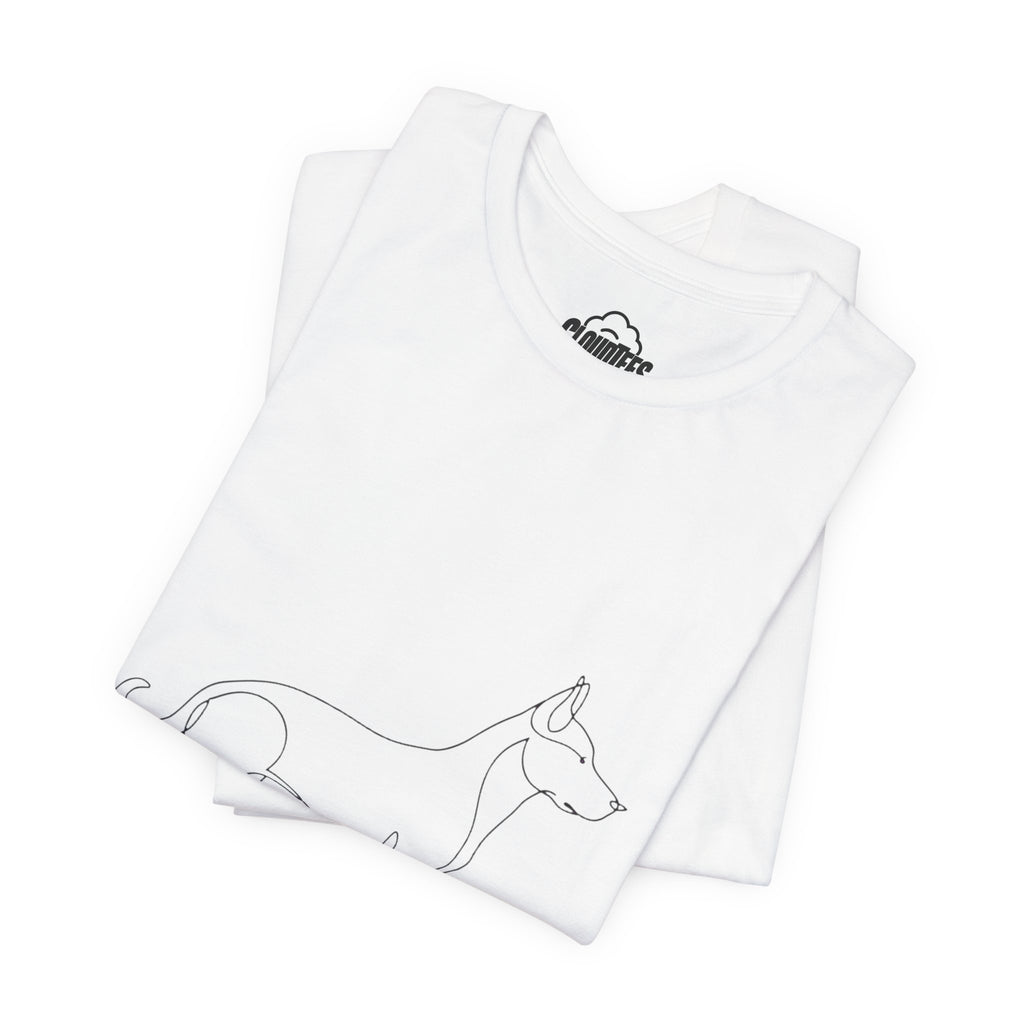 Great Dane Minimalist Dog Line Art T-Shirt