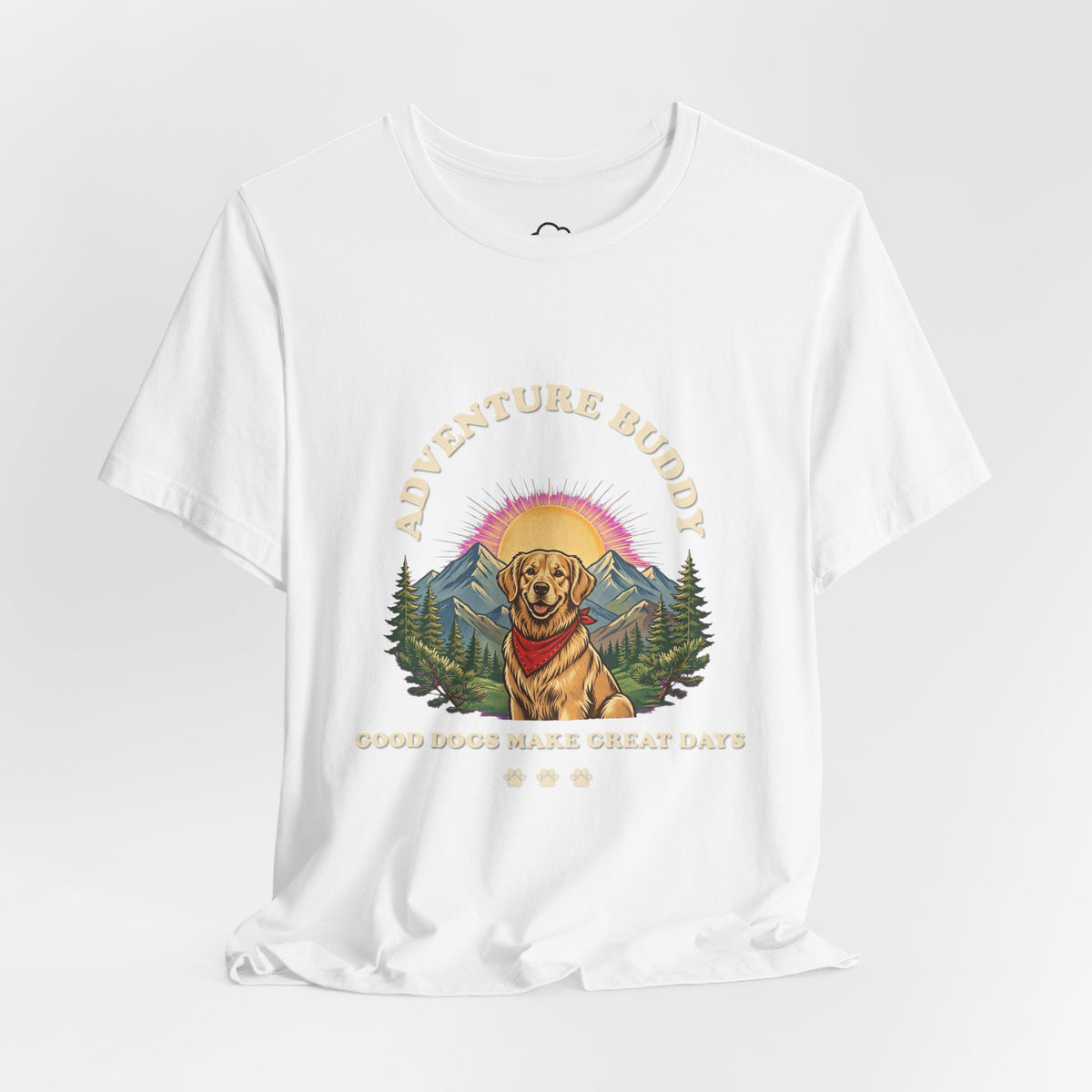 Adventure Buddy Golden Retriever Camping T-Shirt