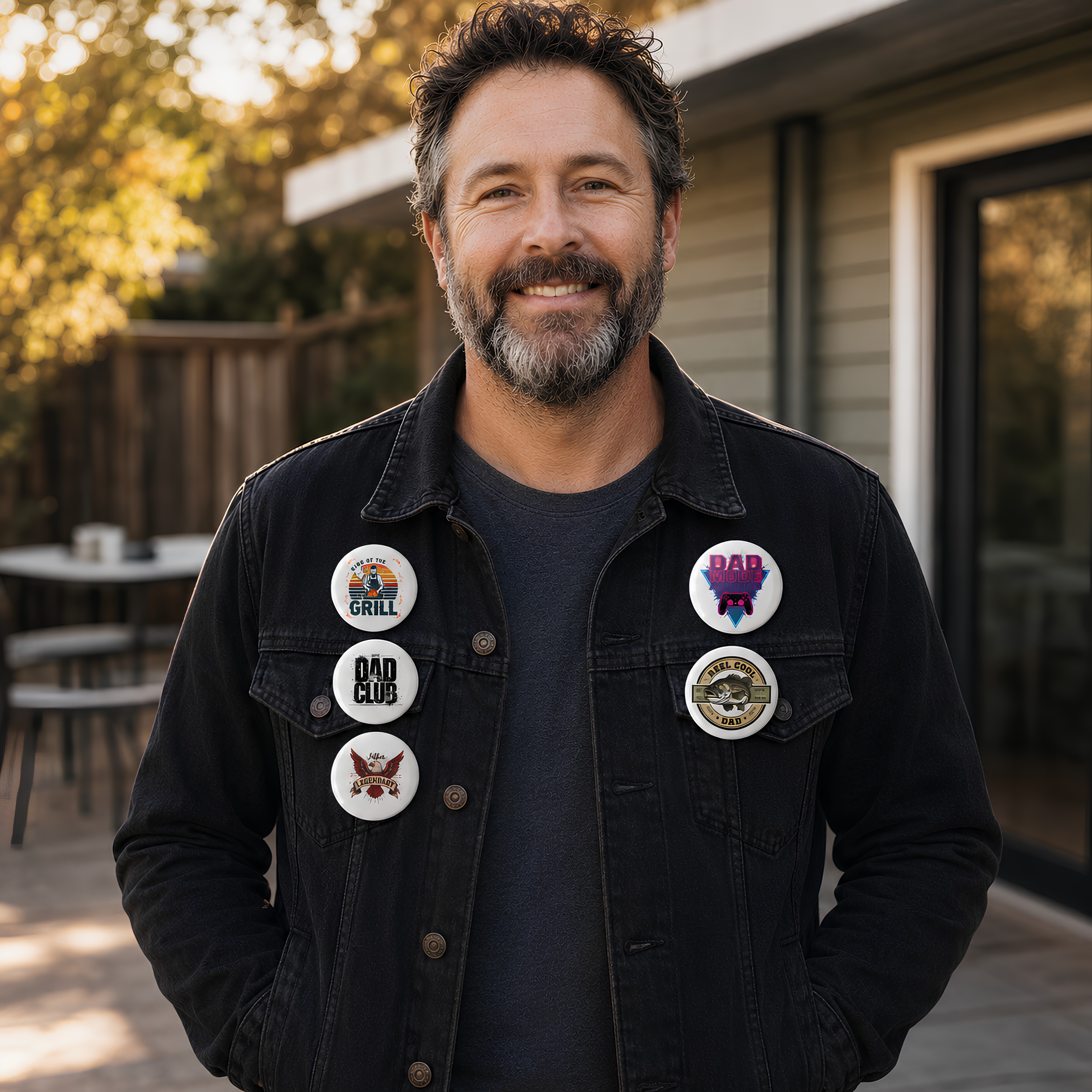 Father’s Day Pin Button Set (5-Pack) – Funny & Meaningful Dad Gift Badge Collection
