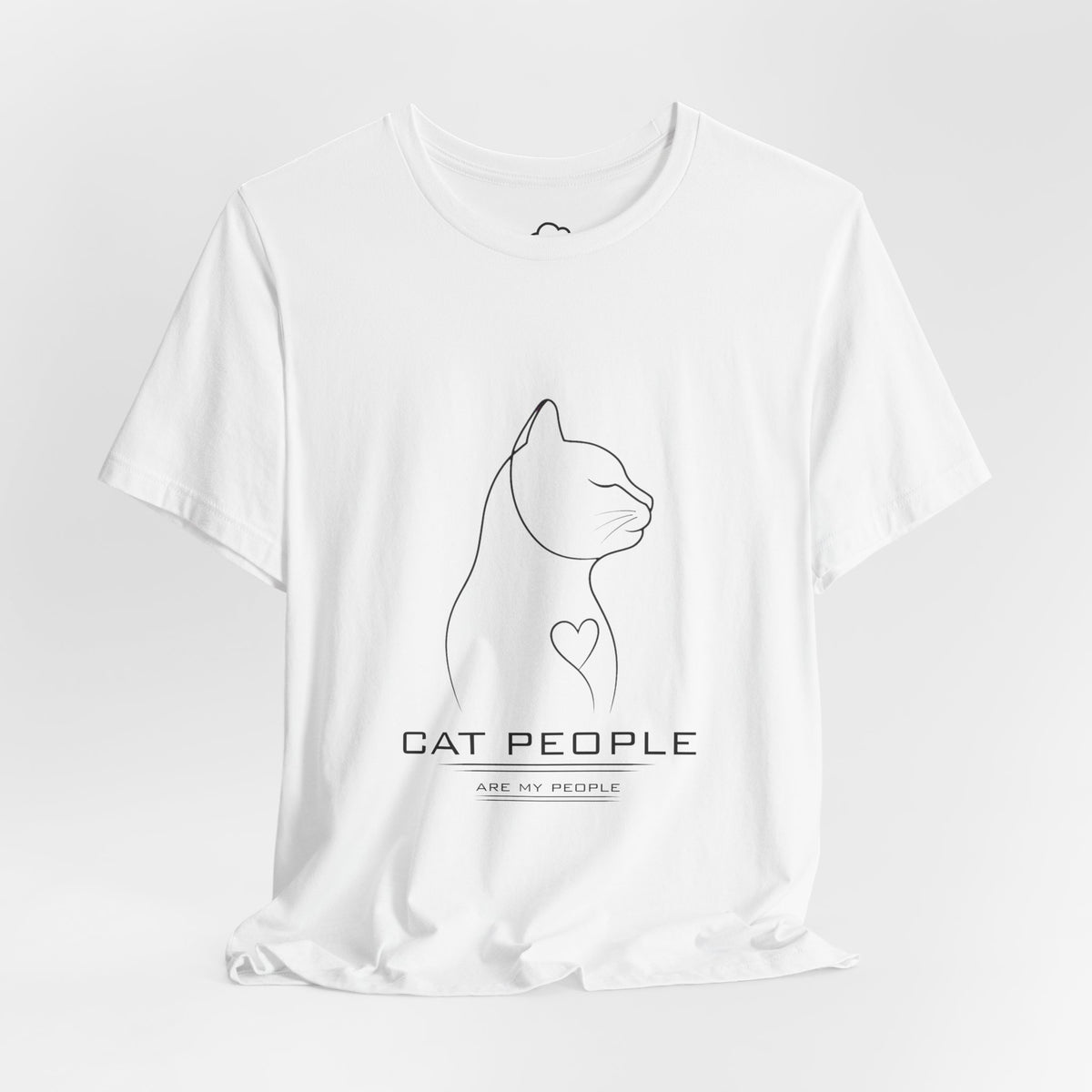Cat People Minimalist Graphic T-Shirt