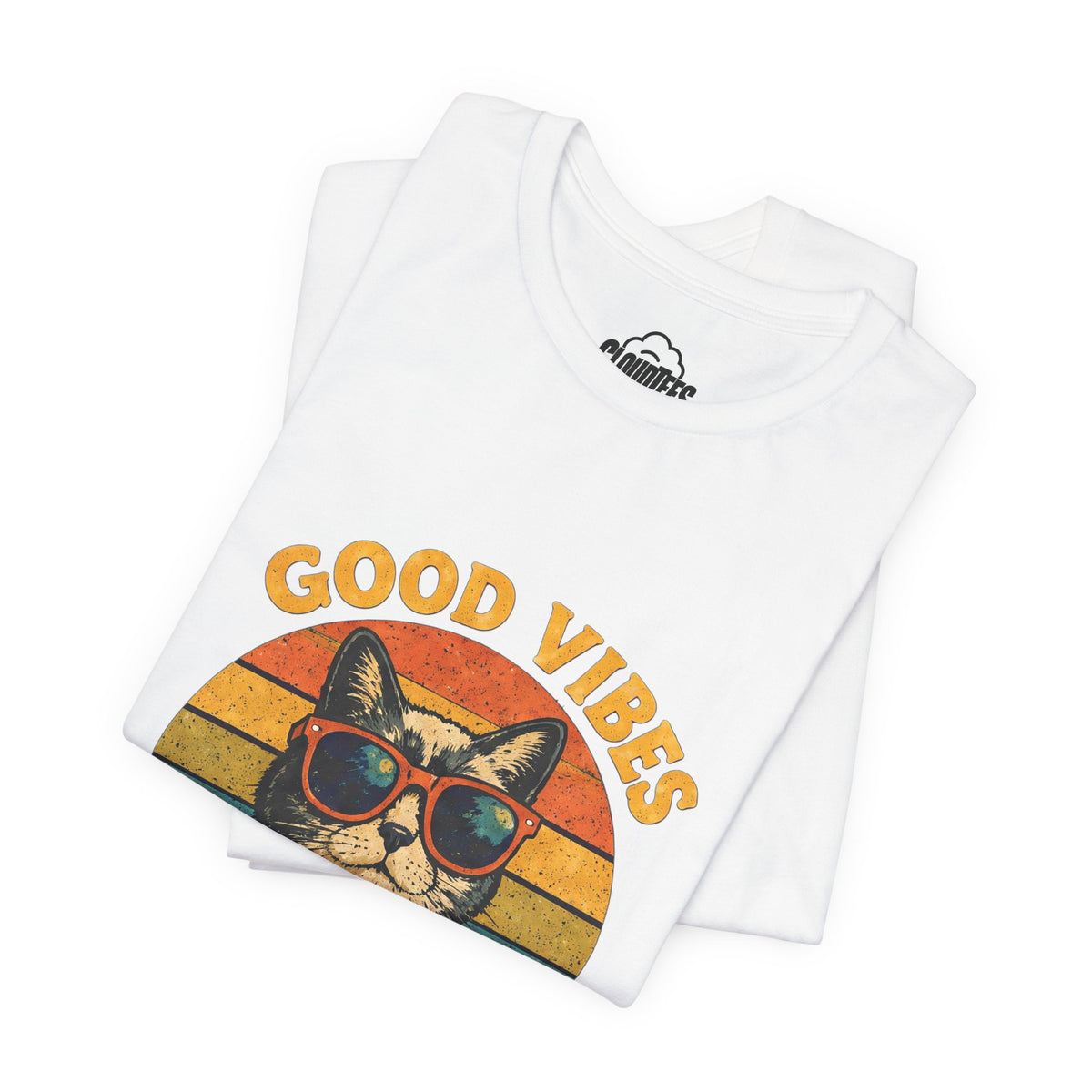 Good Vibes Only Cat Graphic Tee