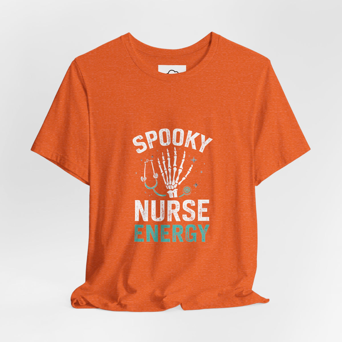Spooky Nurse Halloween T-Shirt | Orange Halloween Medical Tee