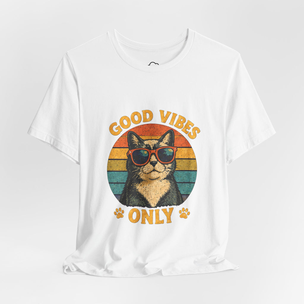Good Vibes Only Cat Graphic Tee