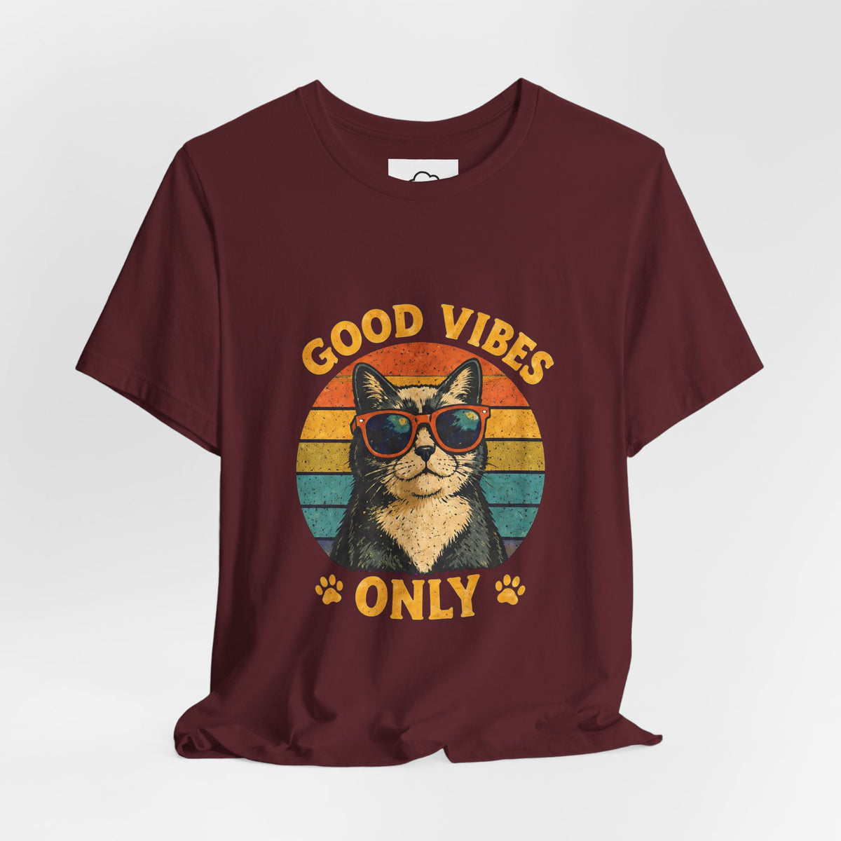 Good Vibes Only Cat Graphic Tee