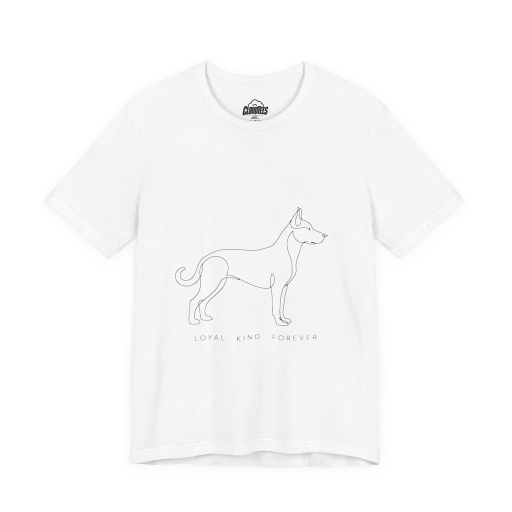 Great Dane Minimalist Dog Line Art T-Shirt