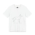 Great Dane Minimalist Dog Line Art T-Shirt