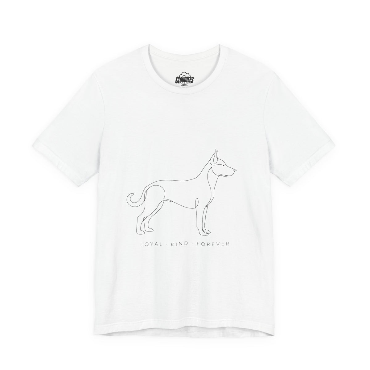 Great Dane Minimalist Dog Line Art T-Shirt