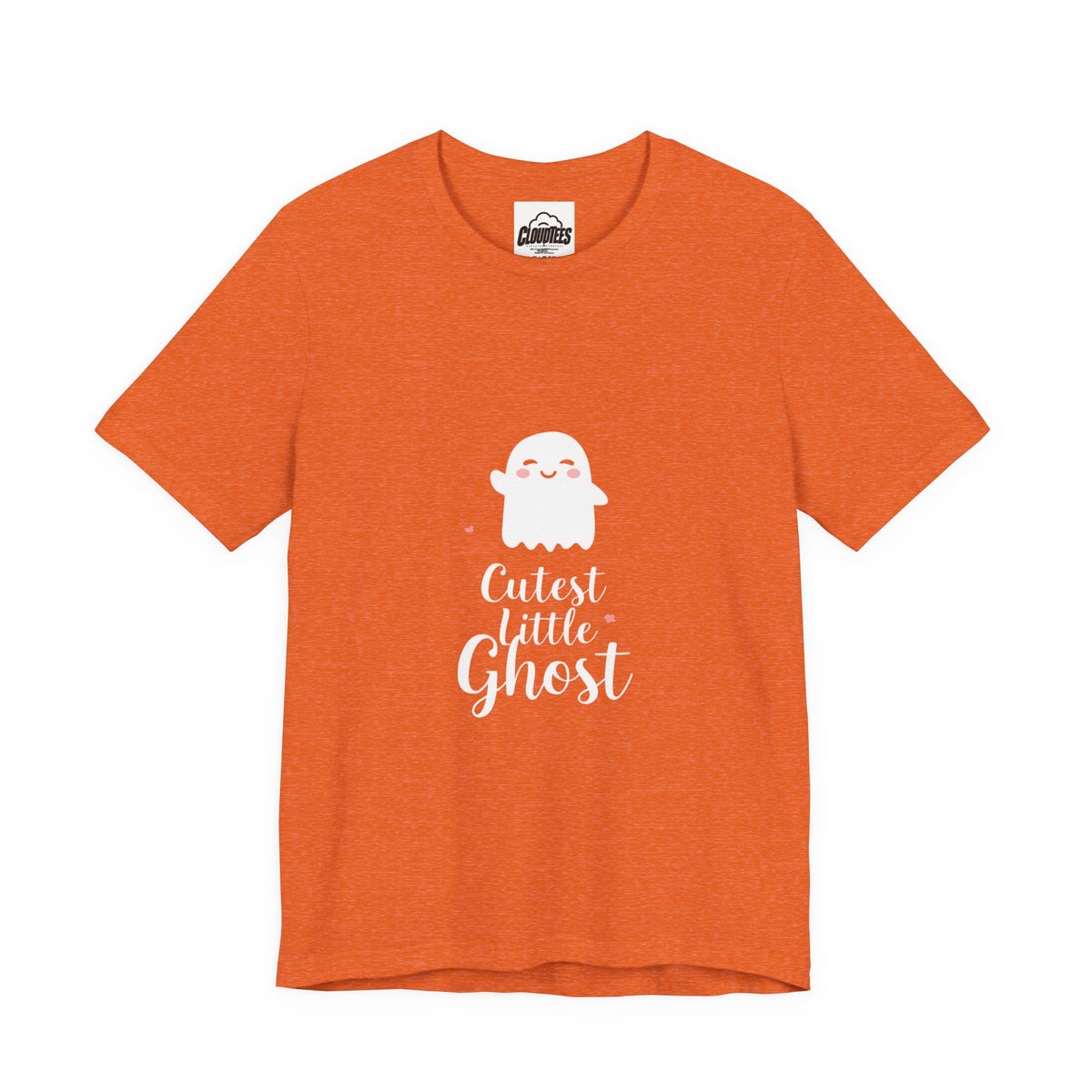 Boo-tiful Cute Ghost Halloween T-Shirt | Funny Orange Halloween Tee