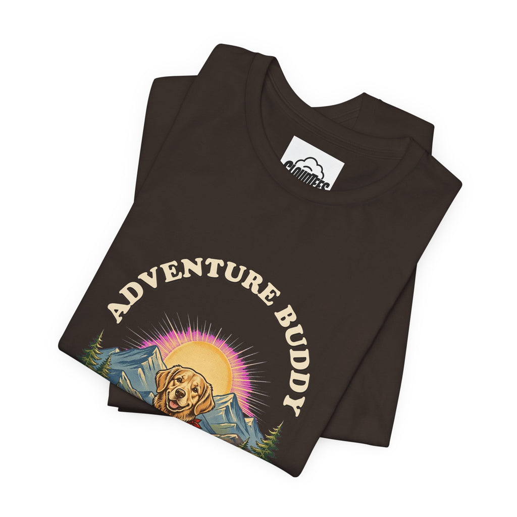 Adventure Buddy Golden Retriever Camping T-Shirt