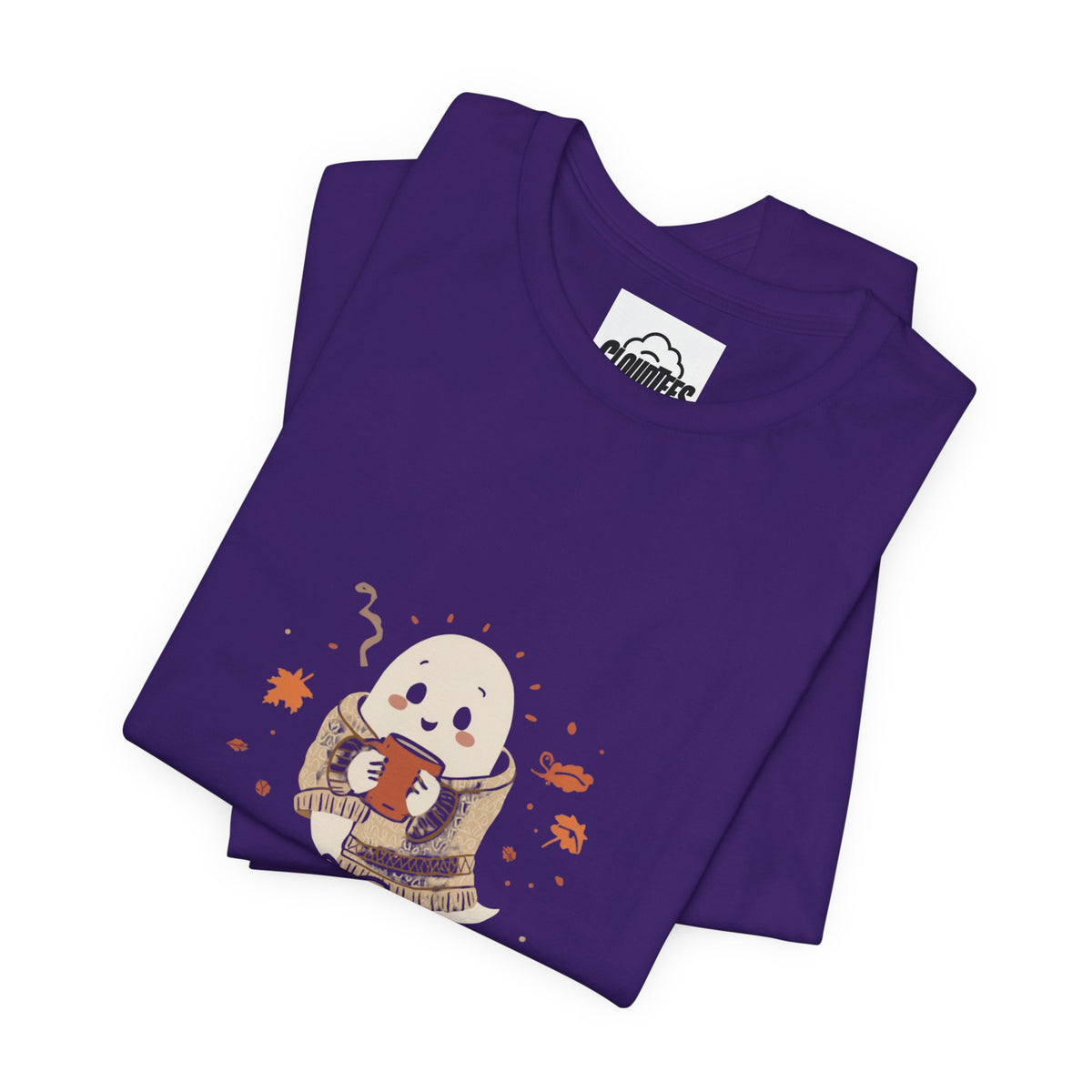 Boo & Brew Ghost Halloween T-Shirt | Cute Spooky Coffee Lover Tee