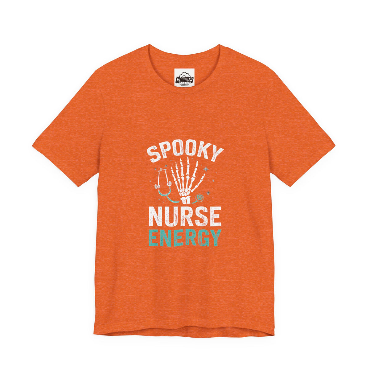 Spooky Nurse Halloween T-Shirt | Orange Halloween Medical Tee