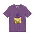 Witchy Vibes Halloween T-Shirt | Purple Witch Hat Cute Spooky Tee