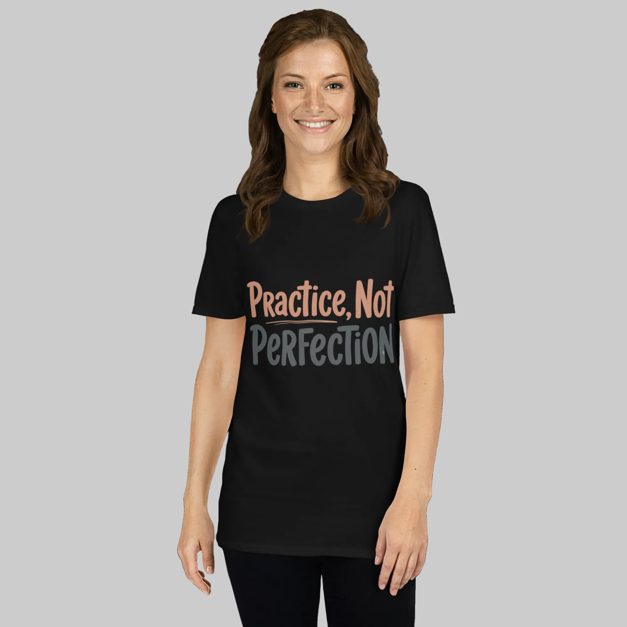 Practice, Not Perfection Tee — Black