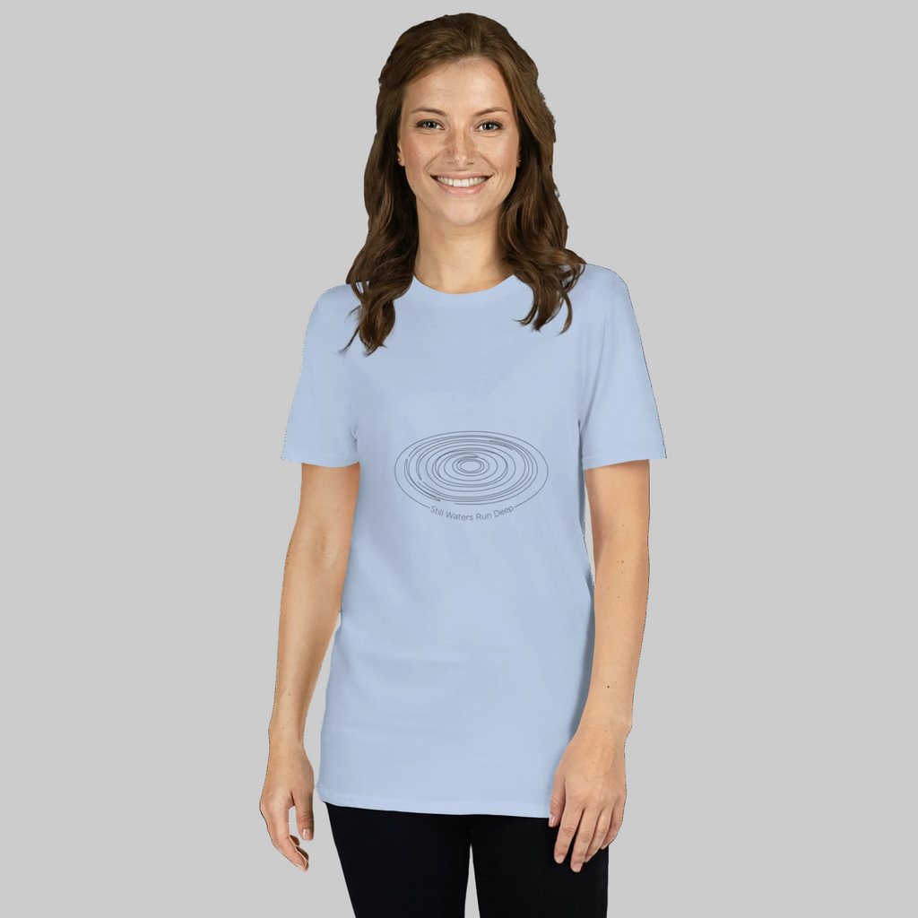 Still Waters Run Deep Tee — Light Blue