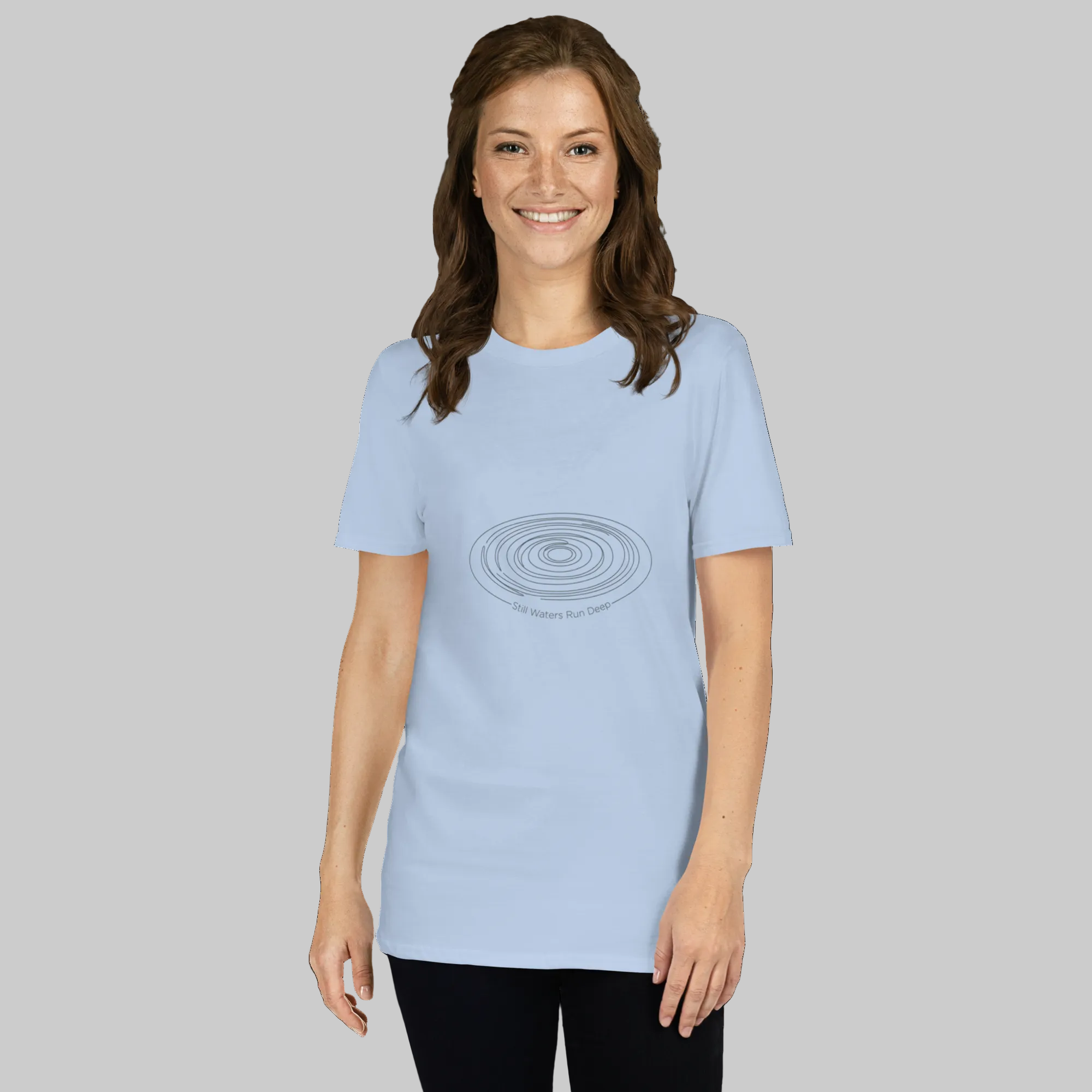 Still Waters Run Deep Tee — Light Blue